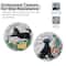 Glitzhome® 10" Set of 2 Cement Cat and Dog Textured Stepping Stones